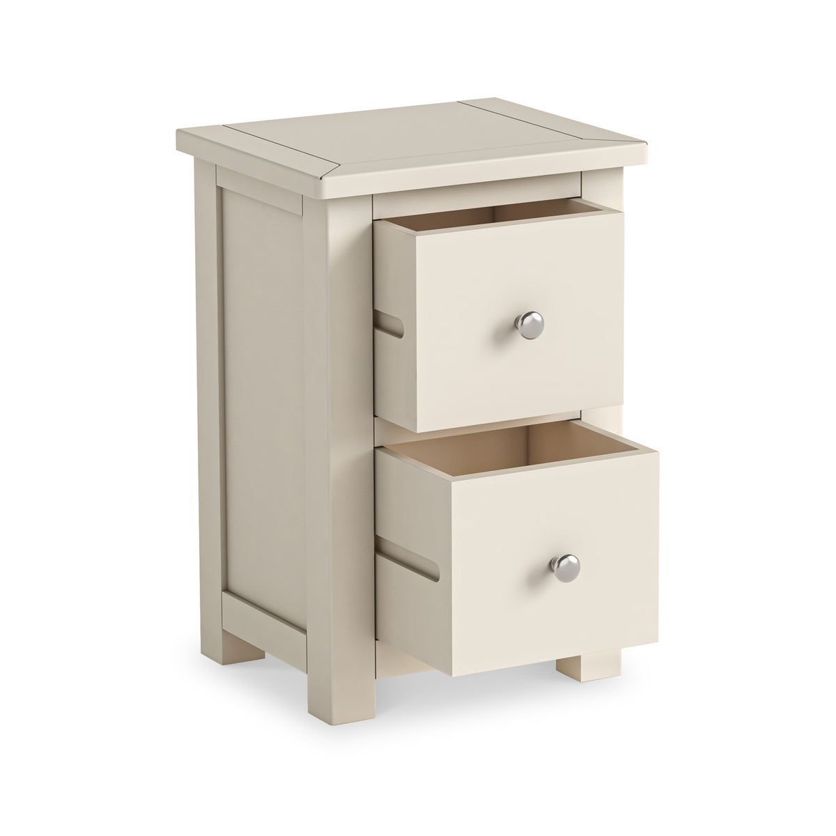 Duchy Linen Cream 2 Drawer Nightstand