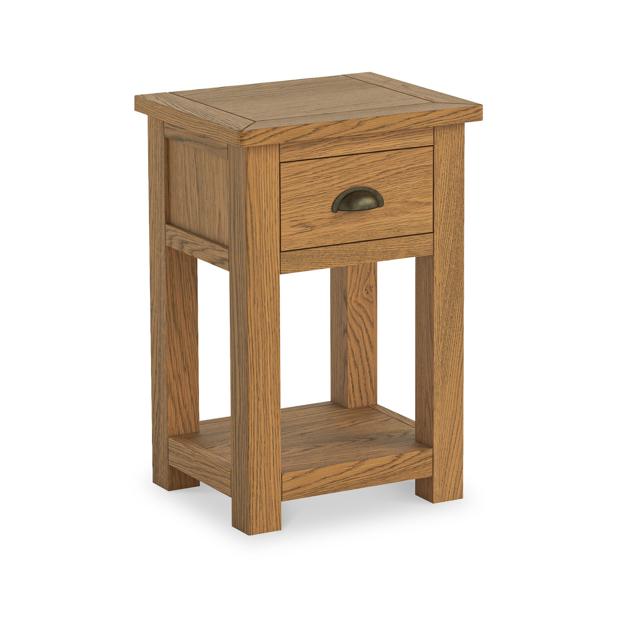 Duchy Waxed Oak 1 Drawer Bedside from Roseland Furniture