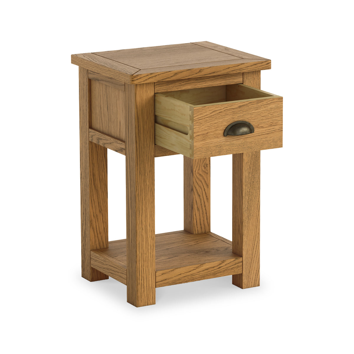 Duchy Waxed Oak 1 Drawer Bedside from Roseland Furniture