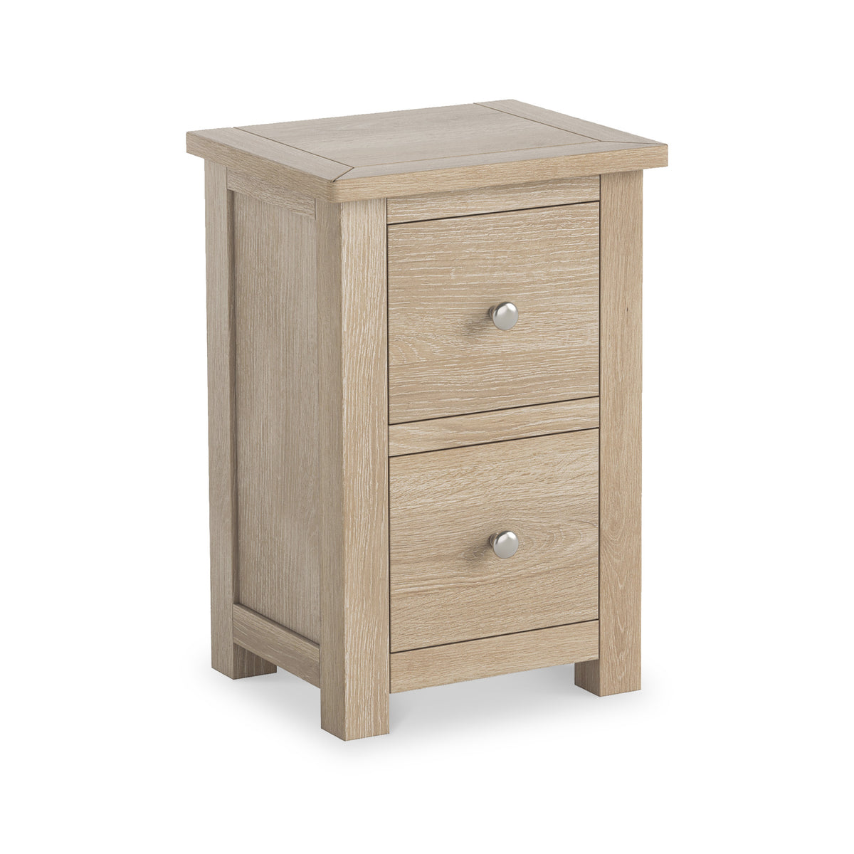 Duchy Washed Oak Slim Bedside Cabinet