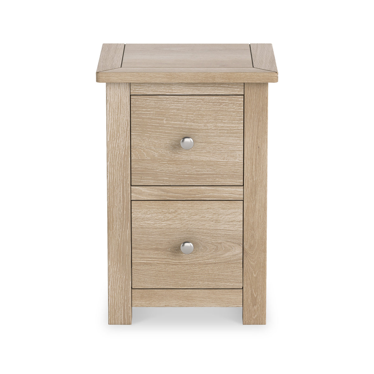 Duchy Washed Oak Slim Bedside Table from Roseland Furniture