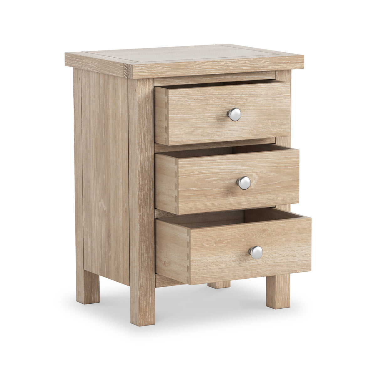 Farrow Oak 3 Drawer Nightstand