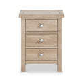 Farrow Oak 3 Drawer Bedside Cabinet