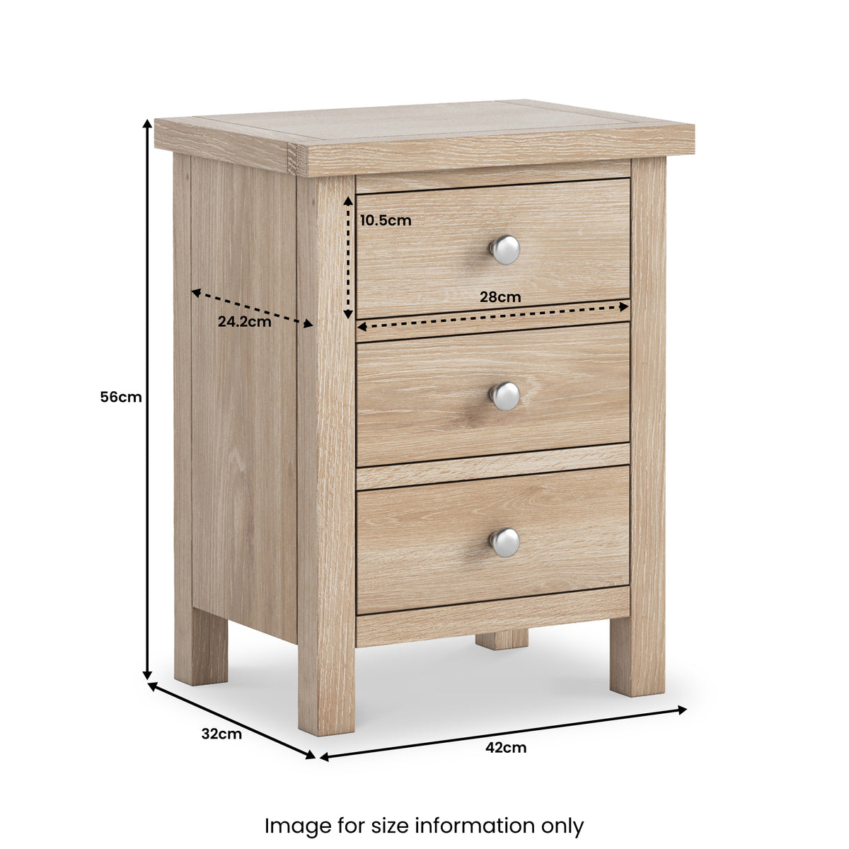 Farrow Oak Bedside Table