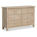 Farrow Oak 6 Drawer Chest of Drawers from Roseland Furniture
