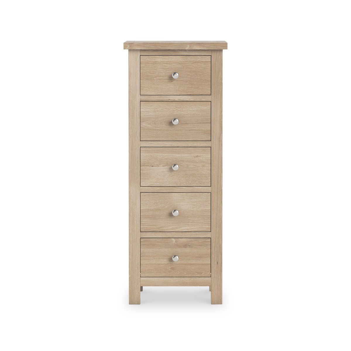 Farrow Oak 5 Drawer Tallboy Chest of Drawers