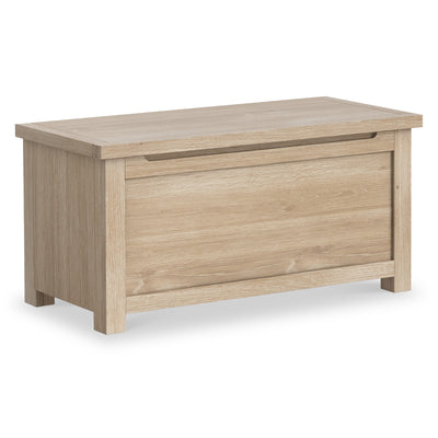 Farrow Washed Oak Blanket Box
