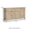 Farrow Oak Extra Large Sideboard Storage Cupboard