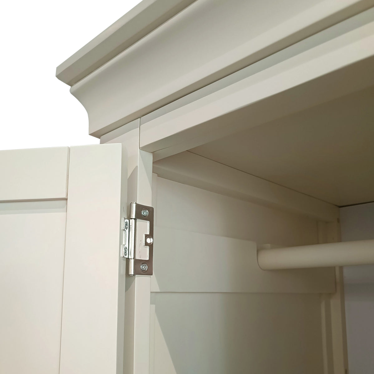 Colette Cream Double Wardrobe Drawer from Roseland Furniture