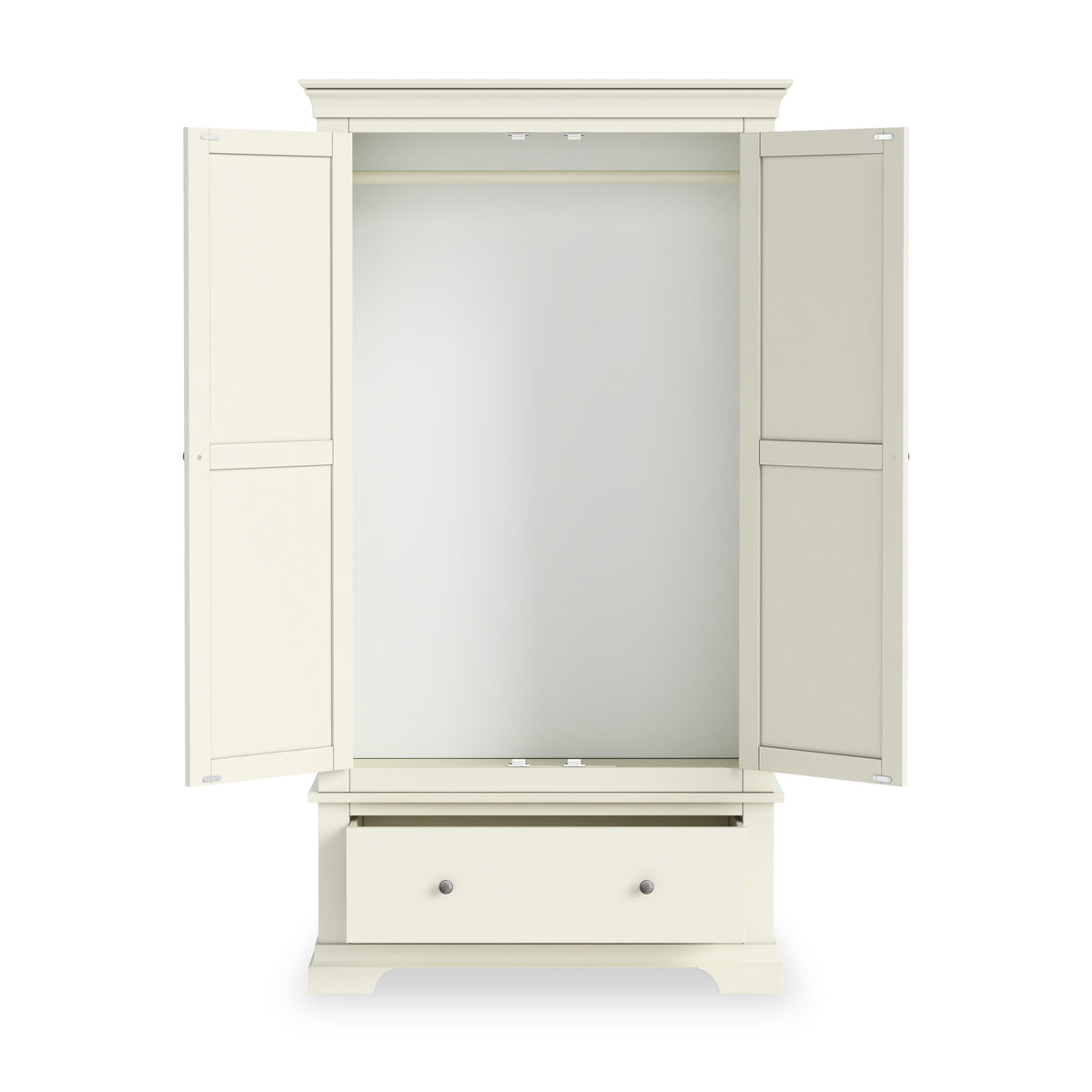 Colette Cream Double Wardrobe Drawer from Roseland Furniture
