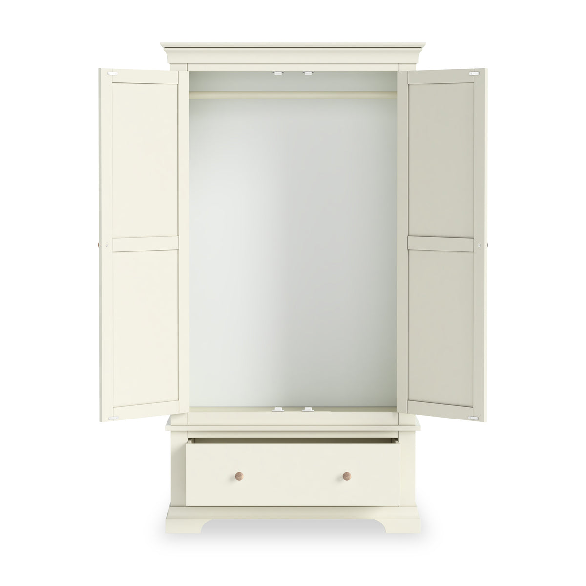 Colette Cream Double Wardrobe Drawer from Roseland Furniture