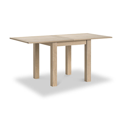 Trelan Washed Oak 80cm - 160cm Flip Top Dining Table