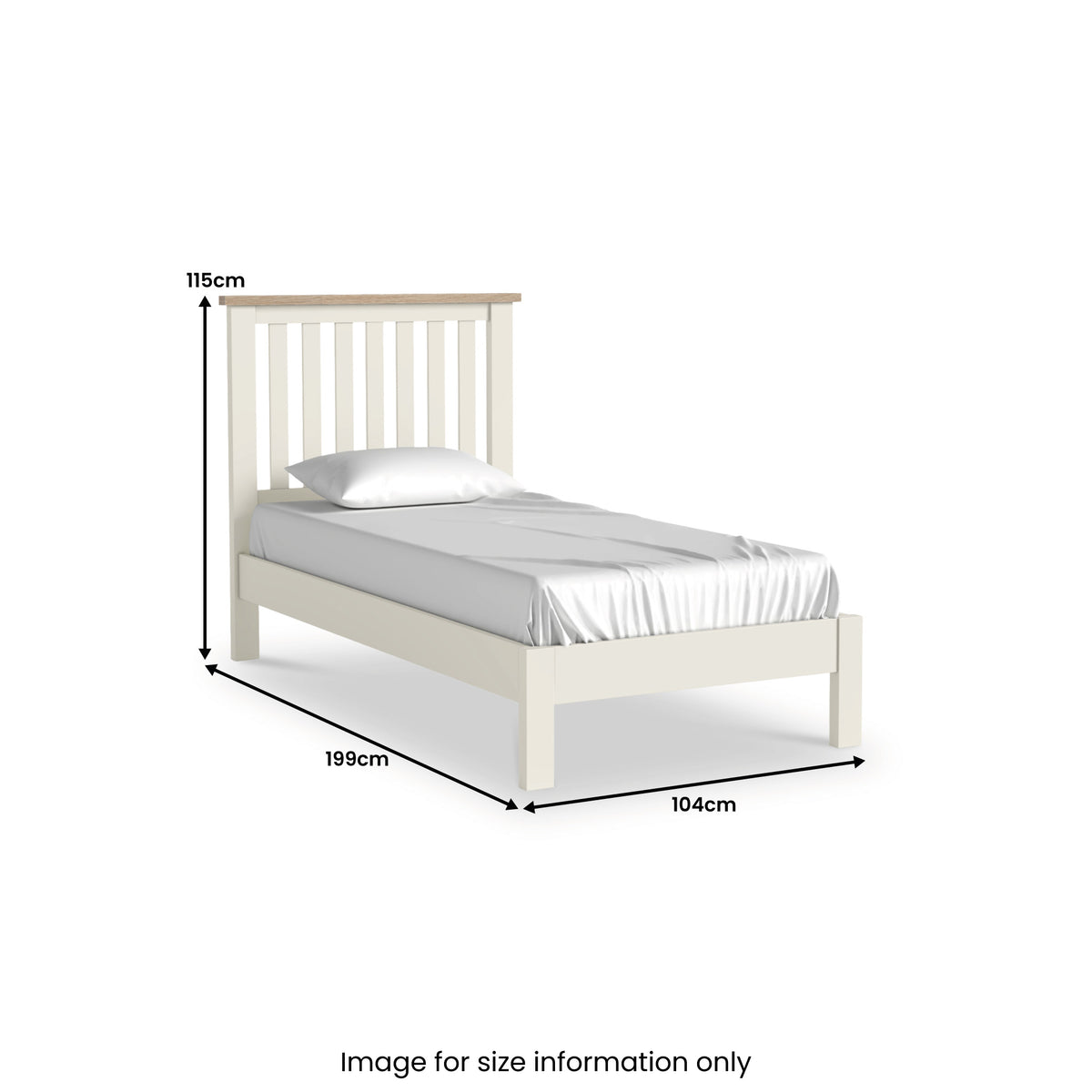 Trelan Bedframe Single Coconut from Roseland Furniture
