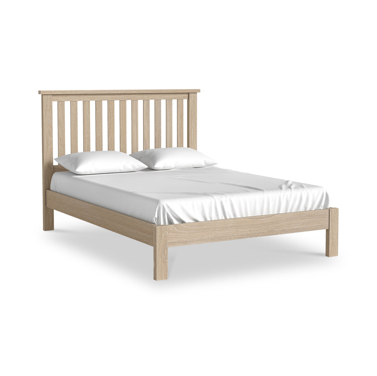 Trelan Washed Oak Bed Frame from Roseland Furniture