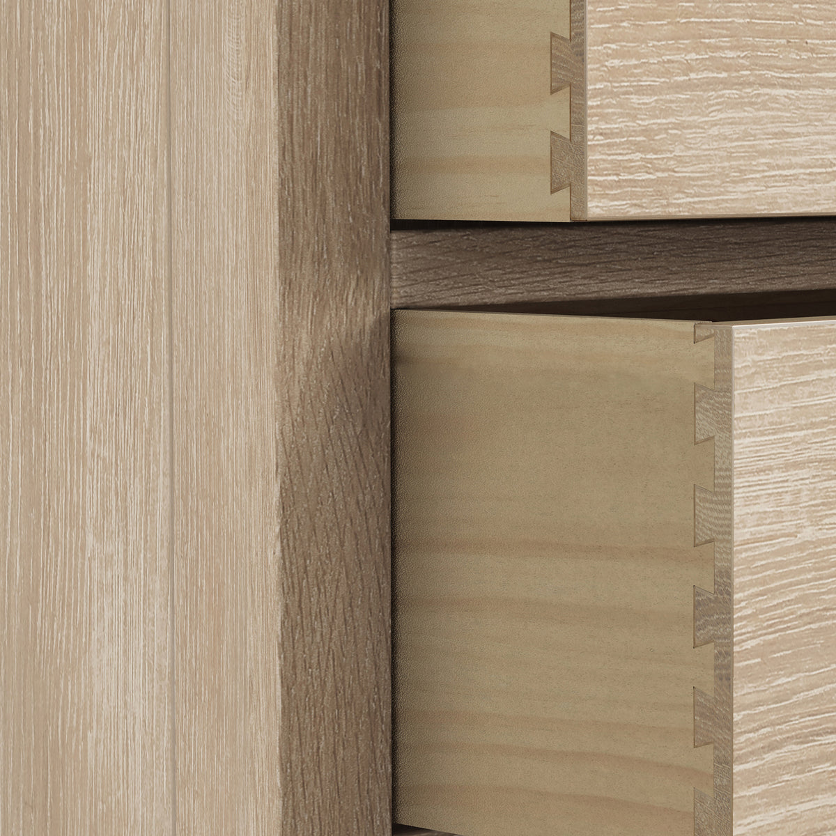 Farrow-oak-xl-3-drawer-bedside from Roseland Furniture