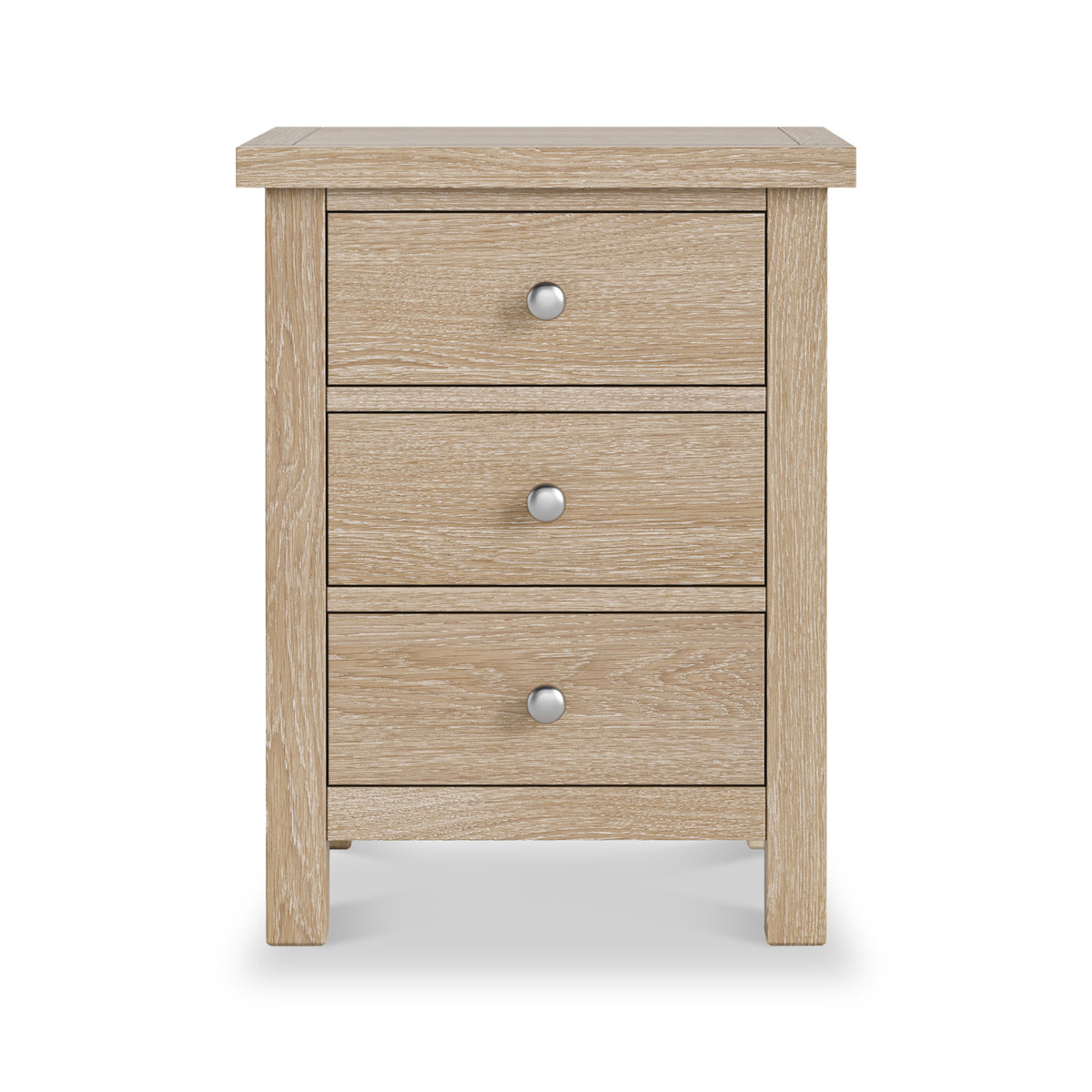 Farrow-oak-xl-3-drawer-bedside from Roseland Furniture