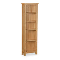 Lanner Oak Narrow Bookcase from Roseland Furniture