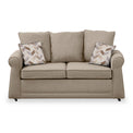 Broughton Oatmeal Faux Linen 2 Seater Sofabed with Oatmeal Scatter Cushions from Roseland Furniture
