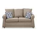 Broughton Oatmeal Faux Linen 2 Seater Sofabed with Mono Scatter Cushions from Roseland Furniture