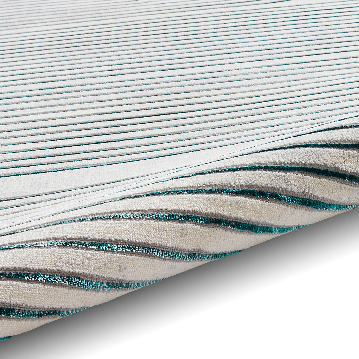 Aldrin Grey Green Swirl Patterned Rug
