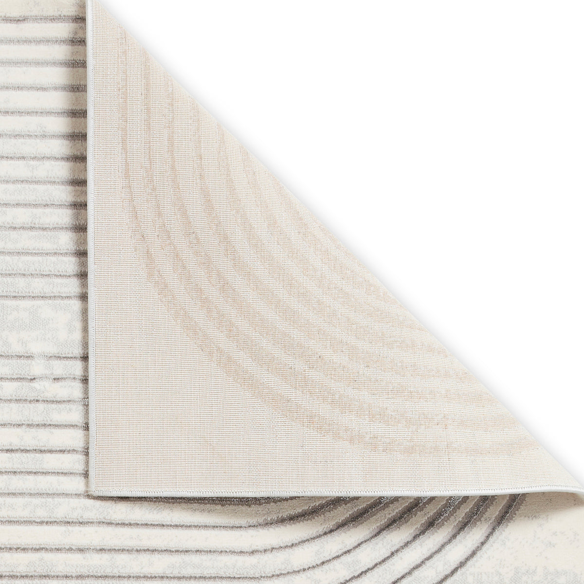 Aldrin Grey Ivory Swirl Patterned Rug