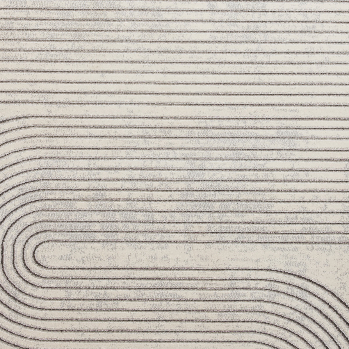 Aldrin Grey Ivory Swirl Patterned Rug