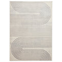 Aldrin Grey Ivory Swirl Patterned Rug from Roseland furniture