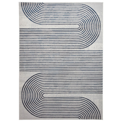 Aldrin Grey Swirl Patterned Rug