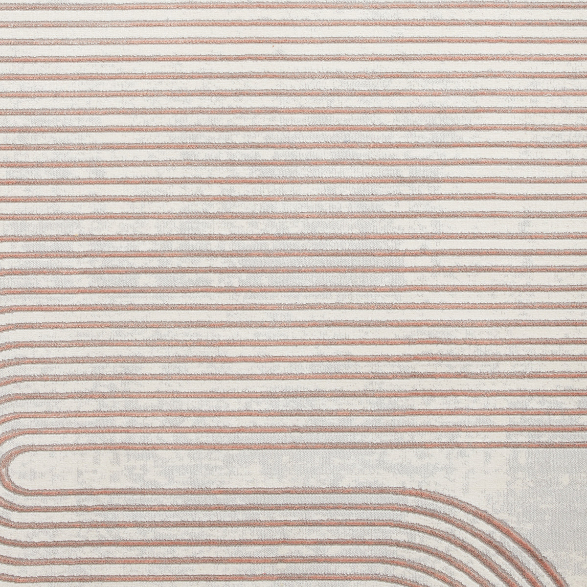 Aldrin Grey Rose Swirl Patterned Rug