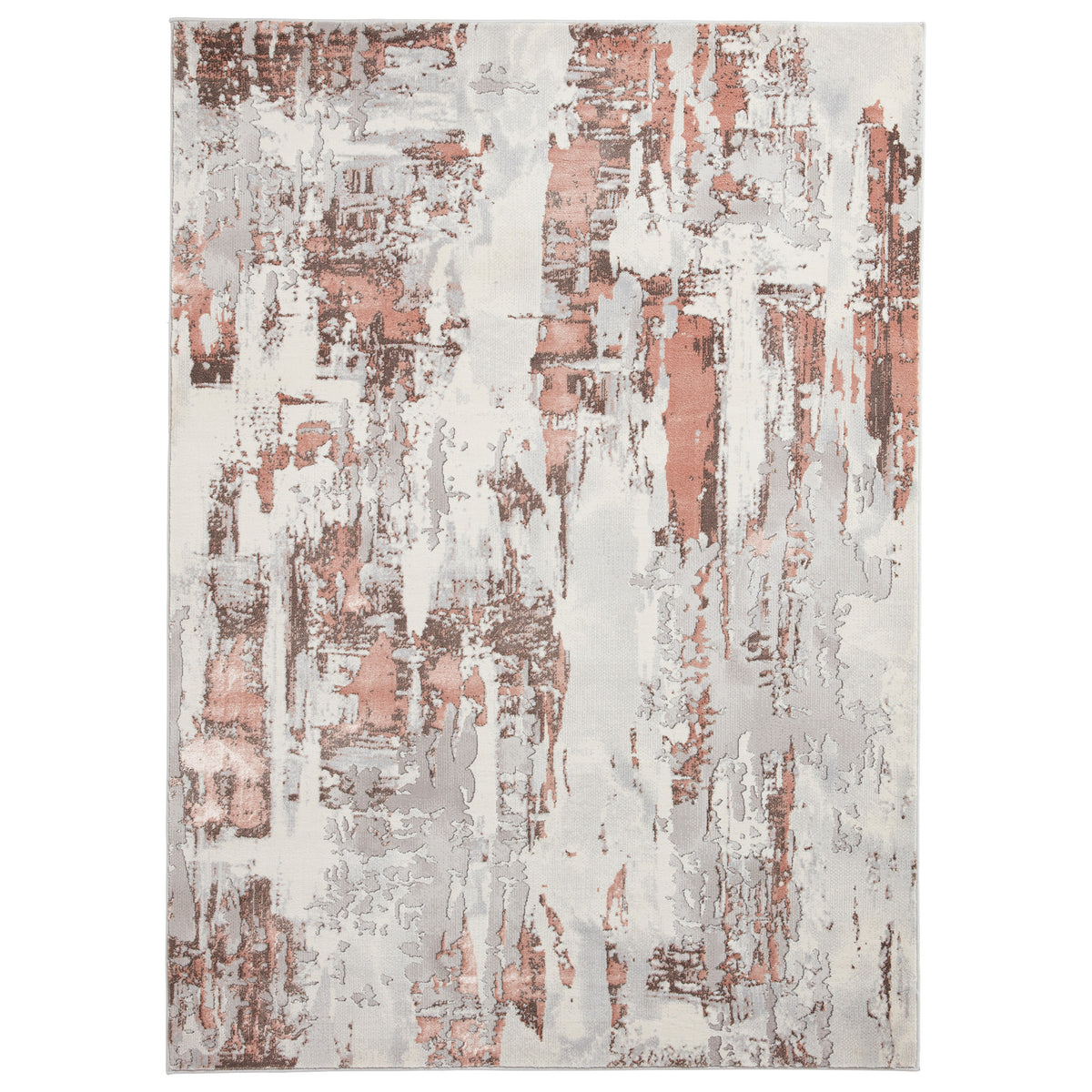 Aldrin Grey Rose Distressed Patterned Rug from Roseland Furniture