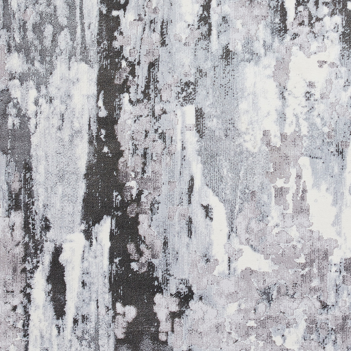 Aldrin Grey Distressed Metallic Effect Rug