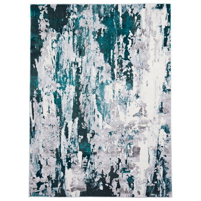 Aldrin Distressed Metallic Effect Rug