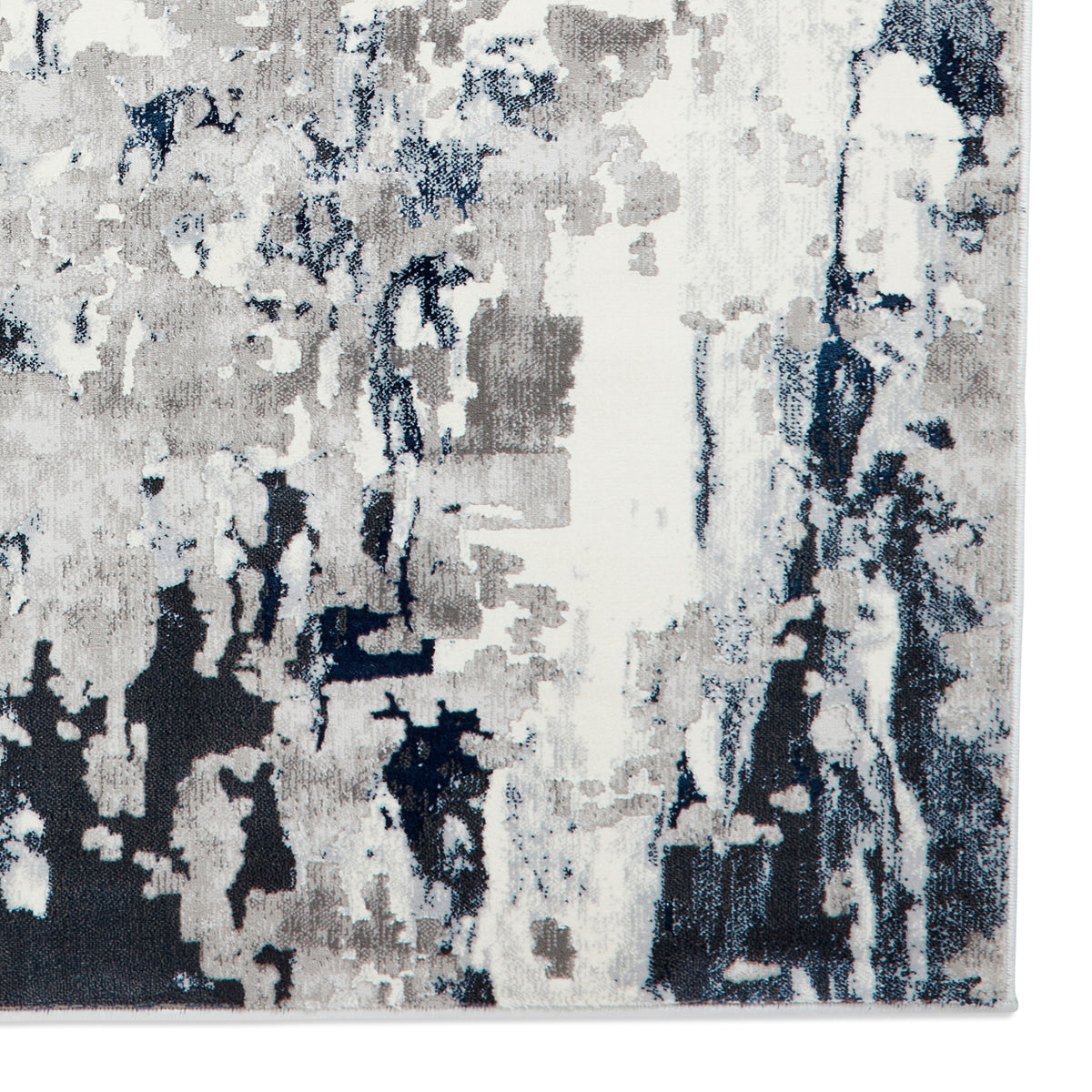 Aldrin Distressed Metallic Effect Rug