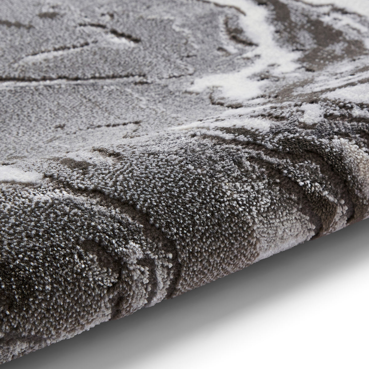 Aldrin Grey Marble Swirl Rug