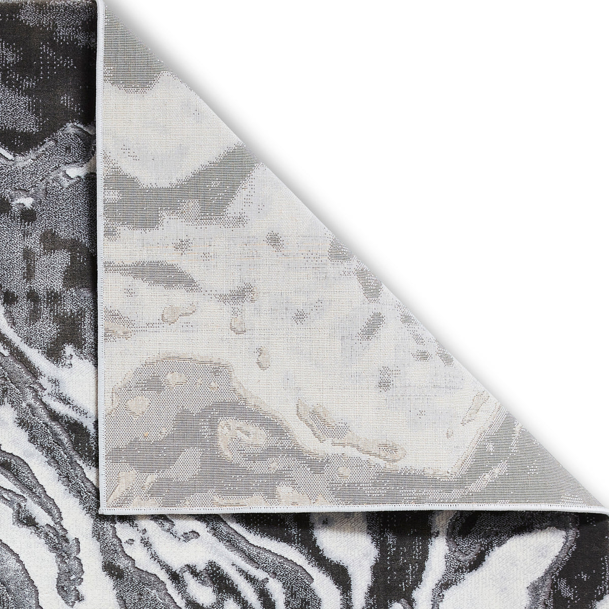 Aldrin Grey Marble Swirl Rug