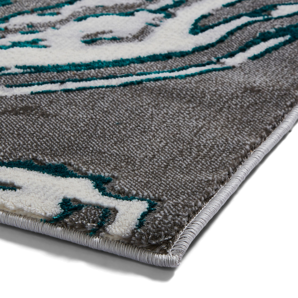 Aldrin Grey Green Marble Swirl Rug