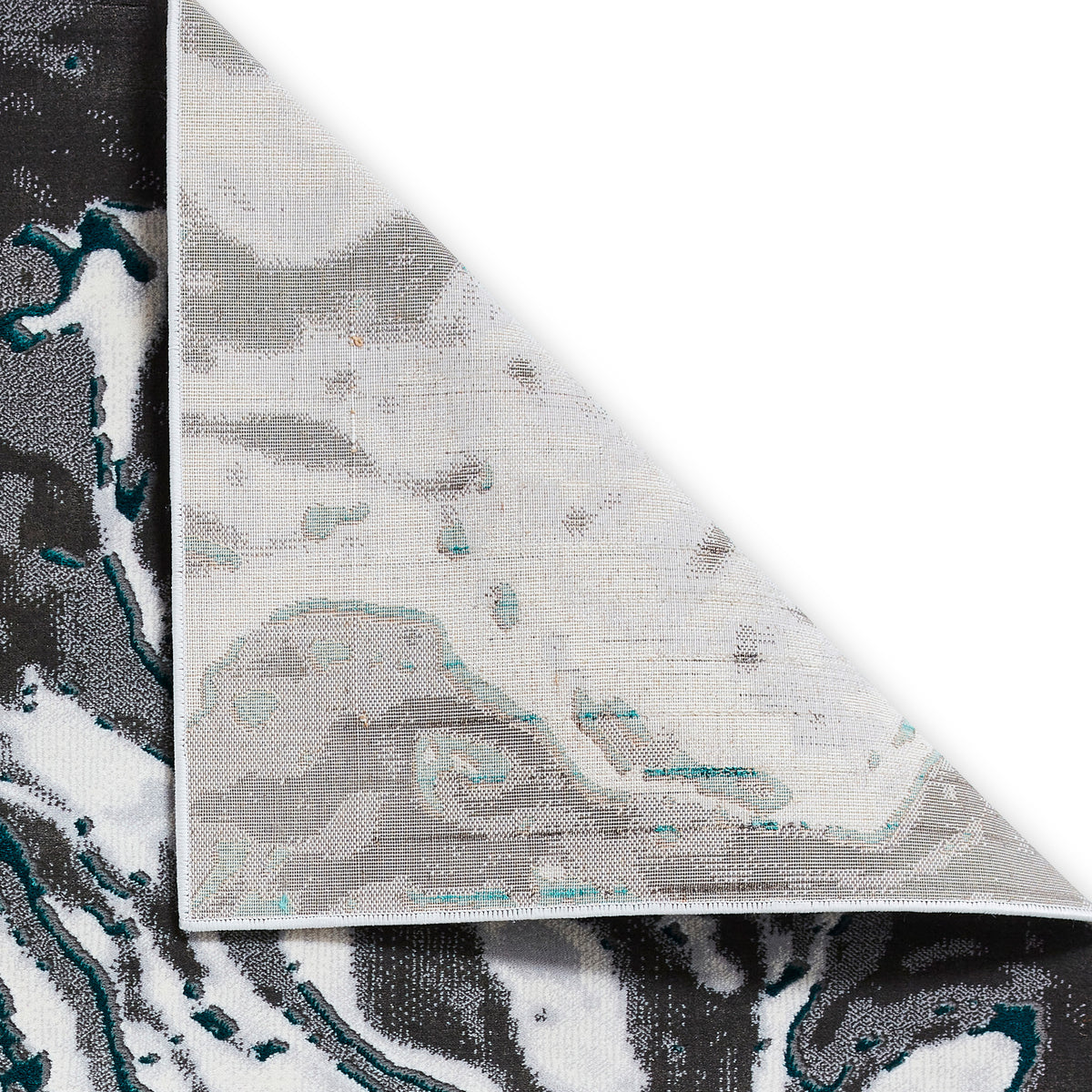 Aldrin Grey Green Marble Swirl Rug