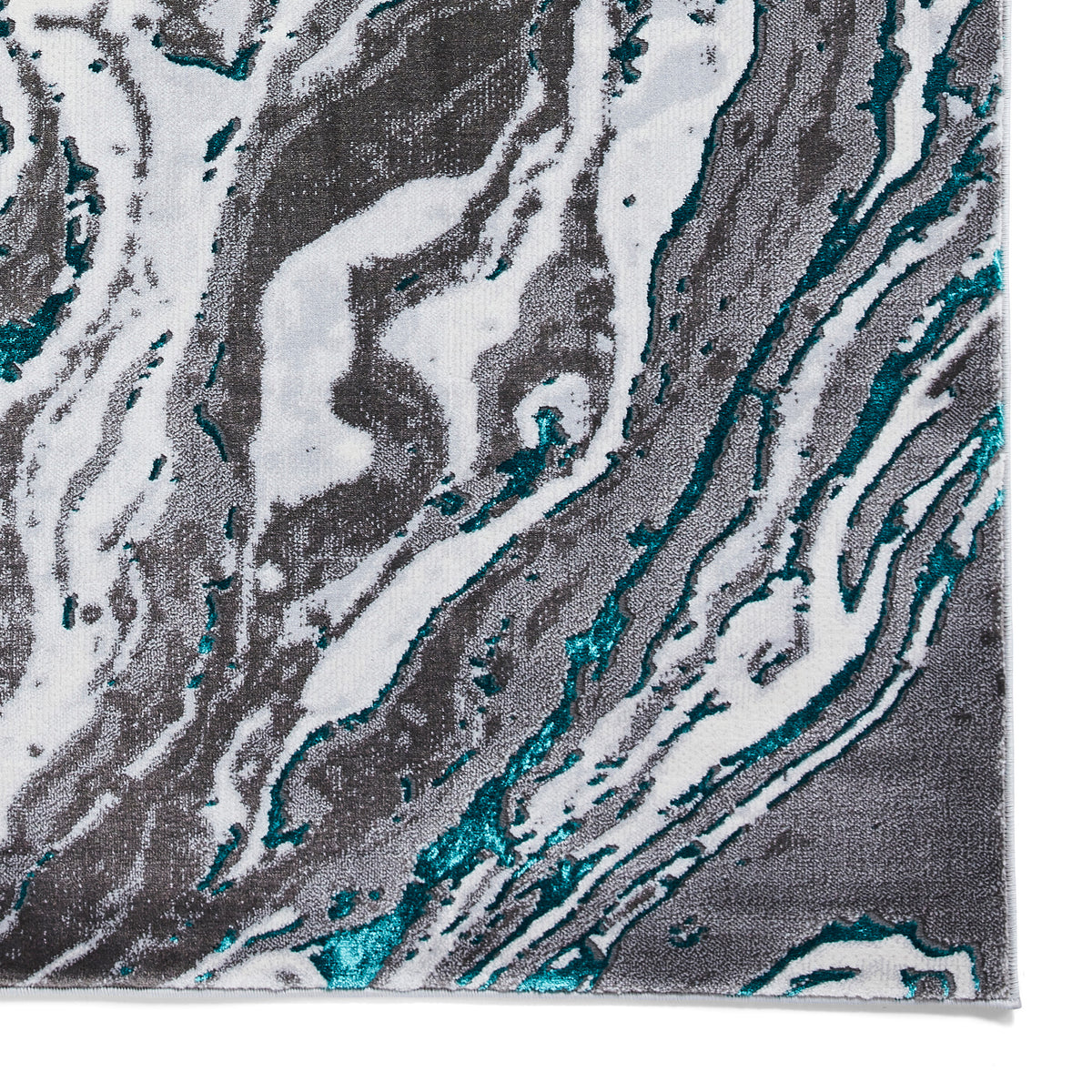 Aldrin Grey Green Marble Swirl Rug