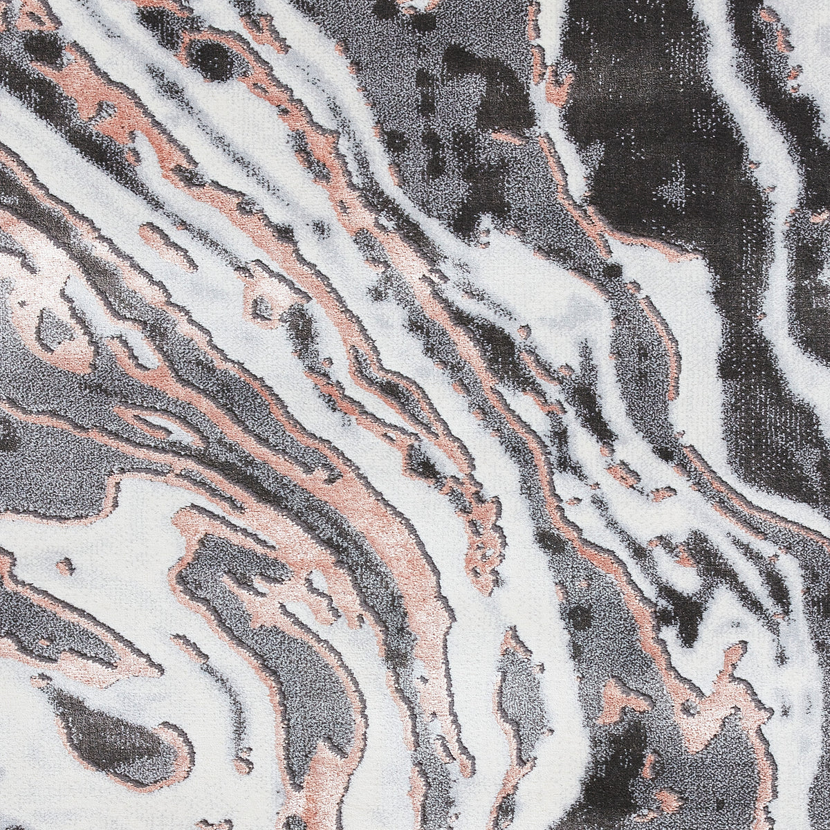 Aldrin Grey Rose Marble Swirl Rug