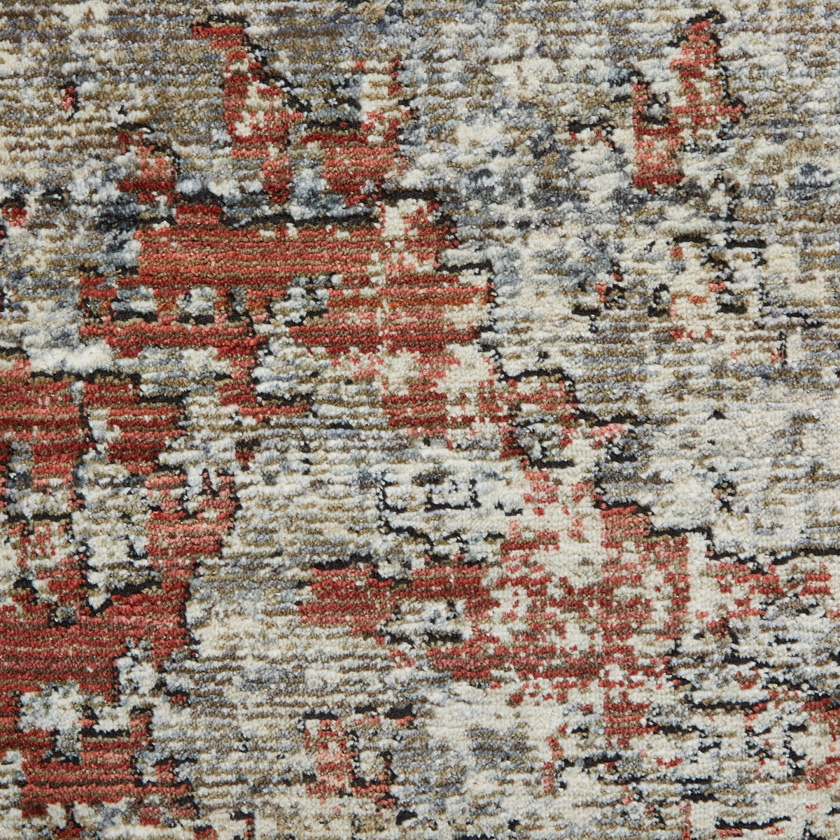 Thea Distressed Terracotta Antique Rug