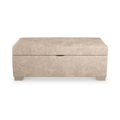 Oakley Faux Leather Storage Footstool