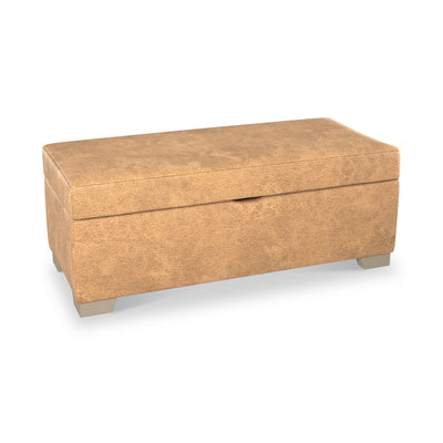 Oakley Faux Leather Storage Footstool
