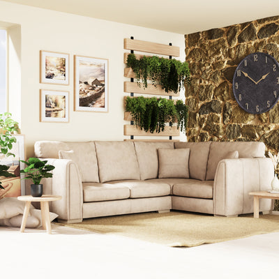 Oakley Faux Leather Corner Sofa