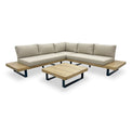 Bali Wooden Platform Outdoor Corner Sofa Set from Roseland Furniture