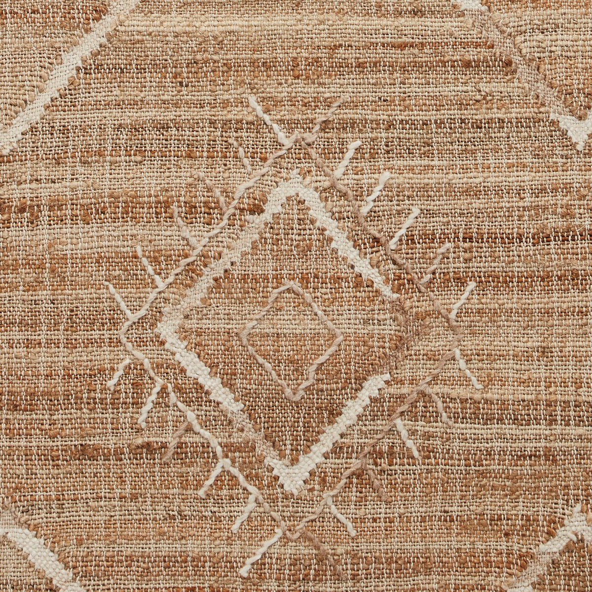 Karin Natural Diamond Patterned Jute Rug