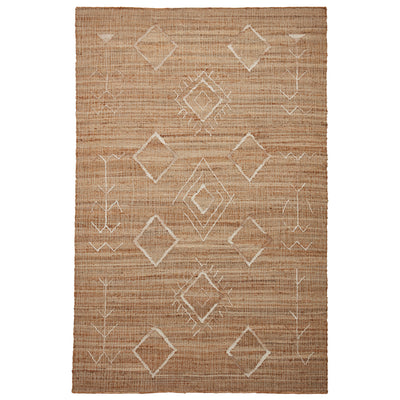 Karin Natural Diamond Patterned Jute Rug