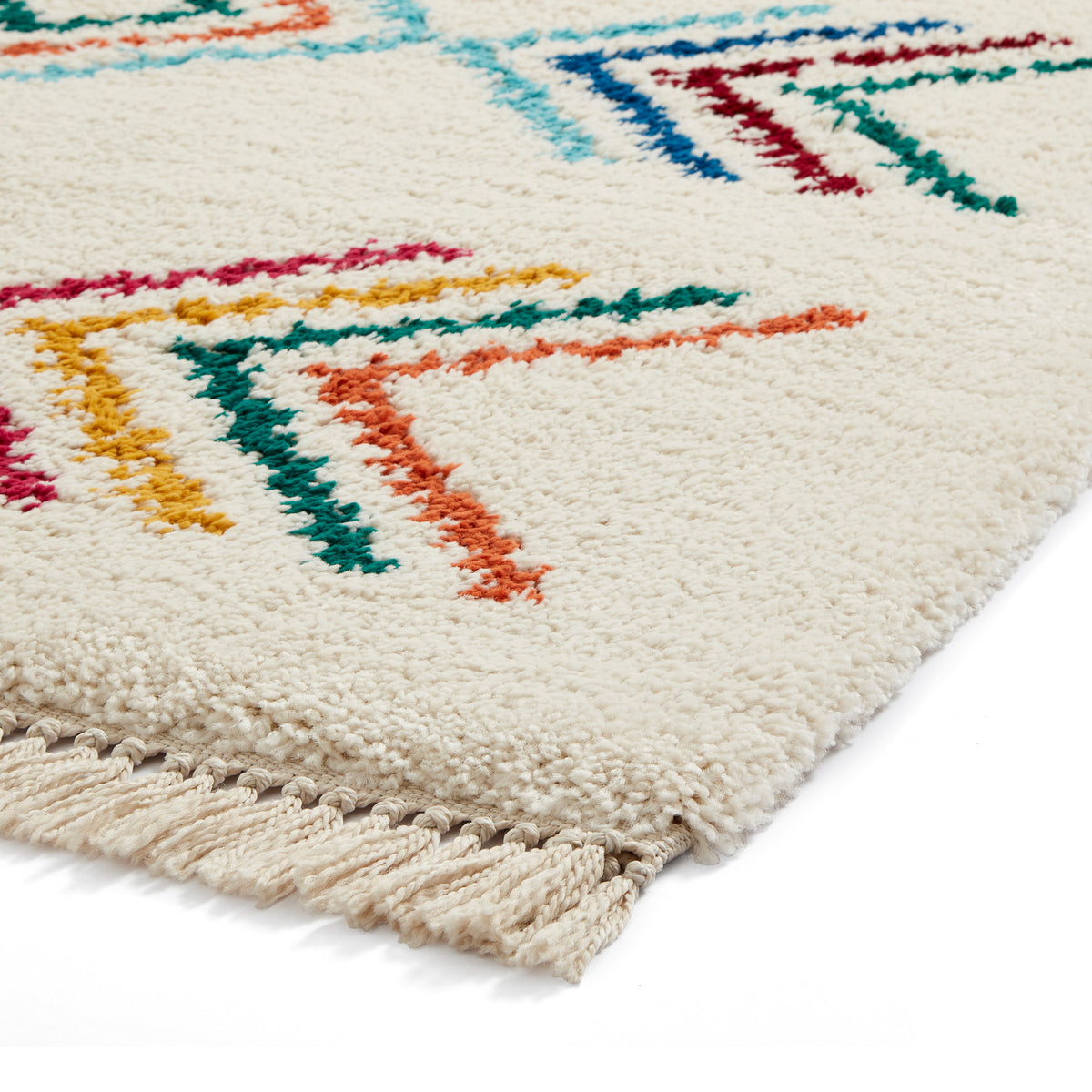 Edie Boho Multi Coloured Geometric Rug