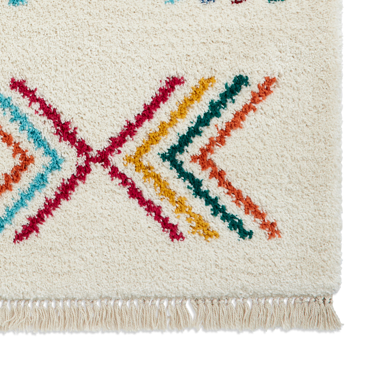 Edie Boho Multi Coloured Geometric Rug