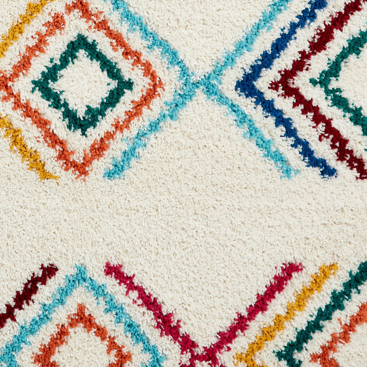Edie Boho Multi Coloured Geometric Rug