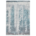 Brockton Blue Abstract Patterned Hand Carved Rug from Roseland Furniture